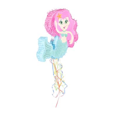 CONGARTENO Mermaid Pinata Paper for Birthday Party Compact and Lightweight Smashing Pinata Filled with Candy Safe Decorative Party Favor for Celebration