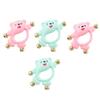 BRIGHTFUFU 4pcs Rattle Hand Bell Playthings for Boy Girl Soothing Musical Sound Educational to Develop Rhythm and Sensory Skills view 1