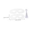 BCOATH 60 Sets Unpainted White Paper Masks with Ropes Breathable Lightweight Blank Face Masks for DIY Crafting Masquerade Carnival Theme Parties Art Supplies view 2