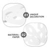BCOATH 60 Sets Unpainted White Paper Masks with Ropes Breathable Lightweight Blank Face Masks for DIY Crafting Masquerade Carnival Theme Parties Art Supplies view 3