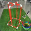 BTOIASYHF PVC Rolling Hula Hoop Stand Up Holders with Hammers, Movable Sports Storage Rack Equipment Cart, Lightweight Middle School Fitness Hoops Display view 1