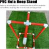 BTOIASYHF Hula Hoop Equipment Holder for Obstacle Course, Rolling Gym Jump Rope Storage Rack on Wheels, Middle School PE Classes Hoops Organizer Cart view 4