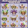 80UncleKimby 36PCS Mardi Gras Masks Bulk Set: Party Decorations Carnival Favors(Paper) view 4