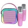 BIIuetuoth 5.3 Karaoke Maichine oy with Wirreless Microphone Adjustable LED Lights Mini Speaker for Klds and Adults view 1