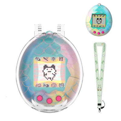 Protective Case for Tamagotchi Original Clear PC Hard Shell Cover for Tamagotchi Original Electronic Pet,Waterproof Sweatproof Washable Shockproof Anti-Drop 360 Full Protection(Clear)