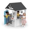 Kids Playhouse  Outdoor & Indoor Playset, Modern White Cedar Wooden Playhouse for Ages 38 with Split Dutch Door, Functional Kitchen Set (Includes Stove, Sink), Interactive Doorbell (White) view 1