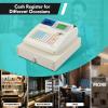 Cash Register, 48 Keys Electronic Cash Register with LED Display and Thermal Print Head, Tabletop Cash Register Safe Cash Register Drawer Receipt Printer Cash Register with Cash Detection Light view 3