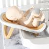 2025 New Baby Bathtub for Sink Baby Bath, Newborn Butt Washing Tool, Bathtub Seat for Baby Accessories, Hip Washing Tool with Foldable Stand for Counter Sink and Bathtub Infant Bath Rack view 4