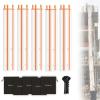 10ft Construction Trash Chute Section  Heavy-Duty, Tear-Resistant Material; Includes 8 Zip Ties (120lb Rated) & Storage Bag; for Construction, Renovation, Remodeling, Household, Laundry5packs view 1