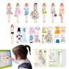 Magnetic Paper Dolls  14x10cm Magnetic Paper Dress-Up Dolls | Princess Mag Doll Cutouts for Creative Pretend Play | Fun Outfit Changing for Kids Aged 3-12 view 1