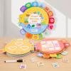 Baby Activity Cards - Hand-Eye Skills Flashcard, Educational Preschool Learning Cards, Fun Motor Skill Builder, Easy to Use Teaching Aid, Top Toddler Development, Learning Tools for Home Traveling view 3