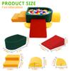 Foam Climbing Blocks for Toddler, Indoor Soft Climbing Toys with Ball Pit for Baby, 6pcs Soft Play Set Climbing Crawling Blocks for Playroom LivingRoom, Birthday Gift for 1-3 Years(Balls not Included) view 2