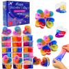 28 Pack Galaxy Heart Slime for Easter Basket StuffersEaster Eggs Fillers,Stress Relief Fidget Slime Toy,Easter Exchange Gifts Classroom Prizes Space Themed Easter Party Favors for Boys Girls view 1