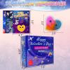 28 Pack Galaxy Heart Slime for Easter Basket StuffersEaster Eggs Fillers,Stress Relief Fidget Slime Toy,Easter Exchange Gifts Classroom Prizes Space Themed Easter Party Favors for Boys Girls view 3