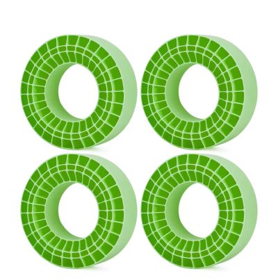 Rc Accessories For SCX10 For Capra For Wraith 1/10 4PCS Waterproof 2.2" Silicone Rubber Insert Foam 125x45mm RC Crawler Car Upgrade Parts(Green)