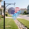 Micronesia Micronesian America Flag Wind Spinners Outdoor Love Heart Kinetic Sculptures Chimes 10 inch Decorative Tinplate Metal Art Christmas Decorations Garden Patio Yard Indoor Decor view 2