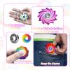 100Pack Fidget Spinners for Kids, Fidgets Toys Bulk for Adults, Valentines Day Gifts Anxiety Toys Stress Relief Fidgets Valentines Basket Stuffers Classroom Prizes (Colorful) (100 Pack) view 3