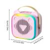 Mini Karaoke Machine for Kids  Portable Singing Speaker with LED Lights, Voice Changer, and Fun Sound Effects, Toddler Electronics for 3+ Years Old Girls, Boys, and Family Entertainment view 2