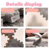 10 Plush Foam Floor Mat Square Interlocking Carpet Tiles with Border Fluffy Play Mat Floor Tiles Soft Climbing Area Rugs for Home Playroom, 11.8inx11.8in view 4