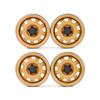 4pcs 1.9" Real Metal Hub for 1/10 RC Crawler TRX-4 Defender RC4WD scx10 90046 (Yellow-4pcs) view 1