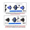 4140 Carbon Steel + Aluminum 7075 Alloy Centre Complete Differential for Traxxas 1/16 Mini Slash 4X4 Short Course Truck-108164-1 Upgrades - Orange view 2