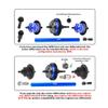 4140 Carbon Steel + Aluminum 7075 Alloy Centre Complete Differential for Traxxas 1/16 Mini Slash 4X4 Short Course Truck-108164-1 Upgrades - Black view 2