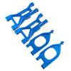 Aluminum Front Upper & Lower Suspension Arms Upgrade Set for ARRMA 1/10 Gorgon 4X2 2WD Monster Truck, Replacement Parts #ARA330750#ARA330752 (Blue) (Blue) view 1