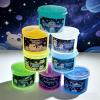 8 Packs Galaxy Glow-in-The-Dark Space Slime Kit, Non Sticky, Super Soft Sludge Toy, Birthday Gifts, Party Favors Gifts for Kids view 4