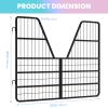 0.8" Thick Heavy Duty Steel Frame Horse Stall Gate, Safe & Durable Two-Way Horse Stall Guard for Racecourse, 52" Wide X 42" High Stall Guards for Horses, Fits Standard Barn Doorways view 2