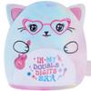 10th Birthday Cat Plush Toy, 8 Inch In My Double Digits Era Stuffed Animal, Soft Tie Dye Plushie Pillow with Heart Glasses & Guitar, Cute Birthday Gift for 10 Year Old Girls Kids Party Decor view 1