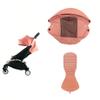 2-Piece Baby Stroller Seat Cushion & Canopy Set for Bb Confort YOYO2/YoYo+ Pushchairs, Replacement Accessories Kit with Double-Layer Fabric, Christmas Gift for Mom and Baby (Ginger Pink) view 1