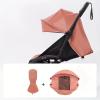 2-Piece Baby Stroller Seat Cushion & Canopy Set for Bb Confort YOYO2/YoYo+ Pushchairs, Replacement Accessories Kit with Double-Layer Fabric, Christmas Gift for Mom and Baby (Ginger Pink) view 2