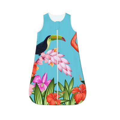 Salelf Tropical Jungle Flamingo for Unisex BabyToddler Sleep Sack with Legs Wearable, Blanket, 0-12 Months