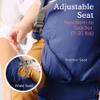 Beco Gemini 2.0 Baby Carrier Newborn to Toddler with M-Cloud Support - 4-Position Baby Carriers, Certified Hip-Healthy Newborn Carrier, Fully Adjustable to Fit All Parents (735 lbs) - Blue view 4
