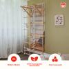 Wood And Hearts Wooden Swedish Ladder Wall Set  Indoor Jungle Gym for Kids  Montessori Gym, Swedish Ladder Set  Indoor Playground for Toddlers & Teens (Climbing Module 1) view 3