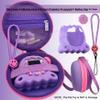 JCHPINE Hard Case and Silicone Cover for Tamagotchi Paradise Electronic Pet, Protective Cases for Tamagotchi Paradise with Screen Protector and Lanyard (Purple) view 2