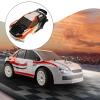 1:12 Scale RC Shell Body Accessories DIY Upgrade PVC Replacement, RC Vehicle Bodies Spare Parts for SY1203 Mini AWD, Orange White view 2