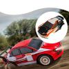 1:12 Scale RC Shell Body Accessories DIY Upgrade PVC Replacement, RC Vehicle Bodies Spare Parts for SY1203 Mini AWD, Orange White view 3