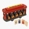 WQED Mister Rogers Neighborhood Original Trolley | Classic Wooden Toy Replica for Kids & Collectors | Best Educational Pretend Play Toy | Perfect for Fred Rogers Lovers | Red view 1