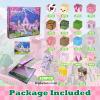 Satlasave Magnetic Blocks-100PCS Magnetic Building Blocks, Magnetic Blocks STEM Toddler Kids Toys, Pink Castle Construction Toys for Kids Ages 3+, Christmas Birthday Gifts for Boys & Girls view 2