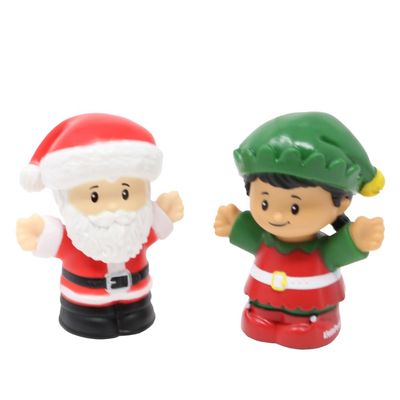 Fisher-Price Replacement Parts for Collectible Little People Holiday Christmas Santa's Village Playset HGP72 - Replacement Santa Claus and Elf Figures