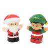 Fisher-Price Replacement Parts for Collectible Little People Holiday Christmas Santa's Village Playset HGP72 - Replacement Santa Claus and Elf Figures view 1