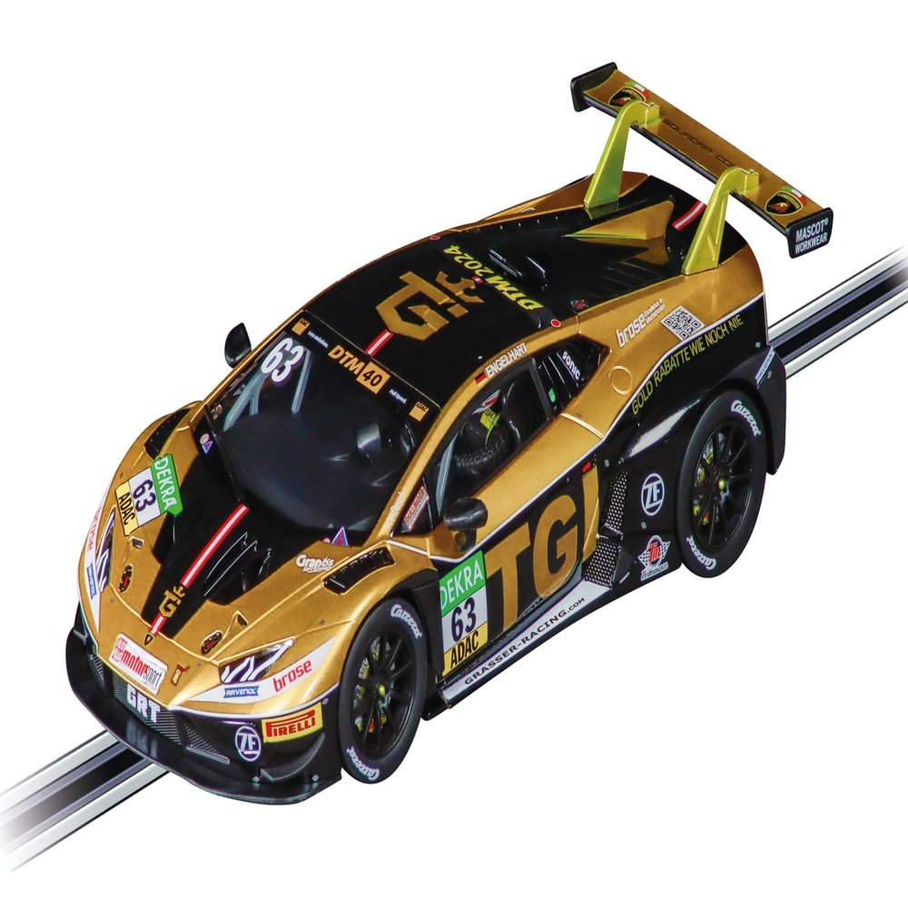 Carrera 32058 Lamborghini Huracn GT3 Evo2 GRT Grasser Racing, No.63 DTM 2024 1:32 Scale Digital 132 Slot Car Racetrack Vehicle
