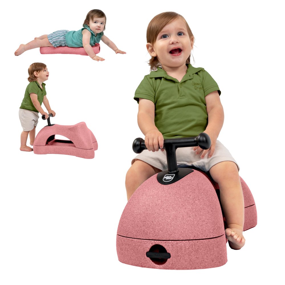 Nuby Boogie Buggy 3-in-1 Scooter for Kids - Walker, Scooter & Caster Board - Indoor & Outdoor Ride-On Toy for Ages 12+ Months - Pink
