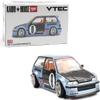 1:64 Diecast Model Car Compatible with Honda Civic (EF) Kaido Roulette V1 Light Blue Limited Edition by Kaido House x Mini GT KHMG179 view 1