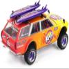 1:64 Diecast Model Car Compatible with Nissan Datsun KAIDO 510 Wagon 44 Kaido Islands V1 Orange Limited Edition by Kaido House x Mini GT KHMG210 view 3