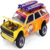 1:64 Diecast Model Car Compatible with Nissan Datsun KAIDO 510 Wagon 44 Kaido Islands V1 Orange Limited Edition by Kaido House x Mini GT KHMG210 view 4
