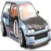 1:64 Diecast Model Car Compatible with Honda Civic (EF) Kaido Roulette V1 Light Blue Limited Edition by Kaido House x Mini GT KHMG179 view 2