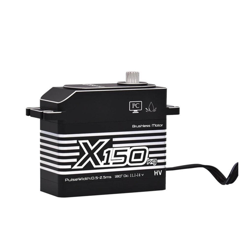 150KG High Torque High Pressure CNC Aluminum Shell Metal Gear Brushless Waterproof 1/5 Large Model