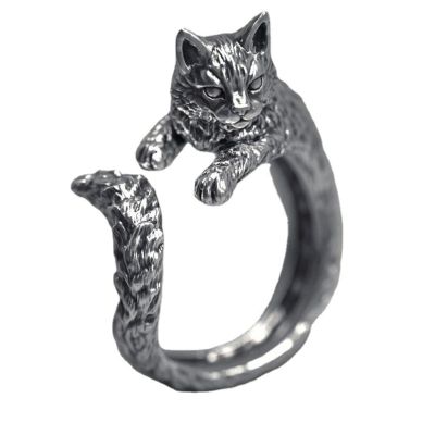 YIIABSLEP Cat Ring Cute Cat Live Ring Male Female